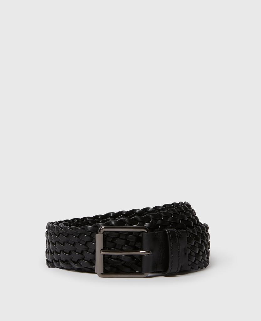 Stella McCartney Stella McCartney - Woven Buckle Belt, Woman, Black, Size: S