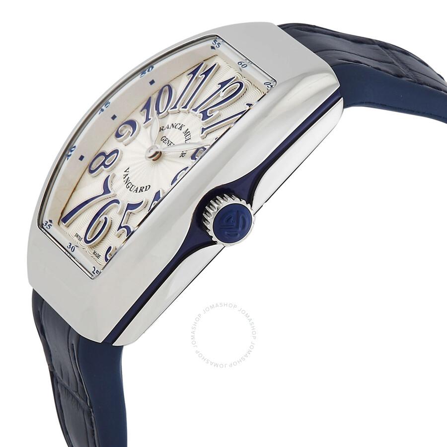 Franck Muller Vanguard Quartz Silver Dial Ladies Watch 35QZBLUSILBLU