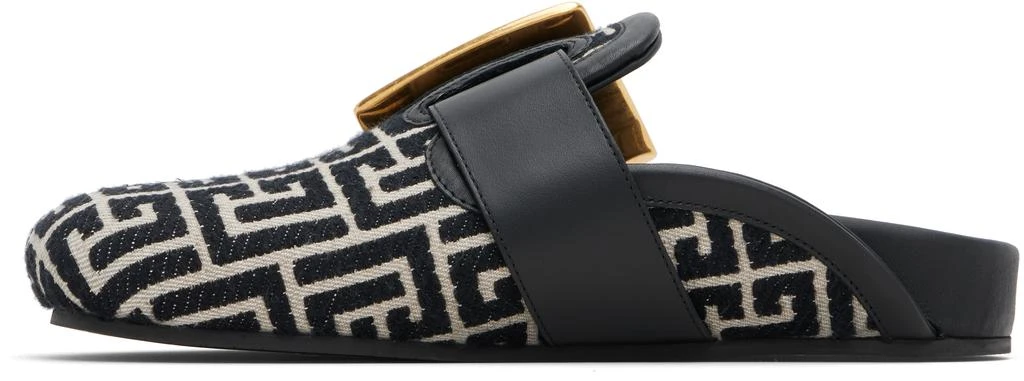 Balmain Black
Beige Anthem Mule Loafers 3