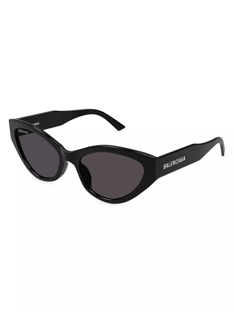 Balenciaga Flat 57MM Cat-Eye Sunglasses