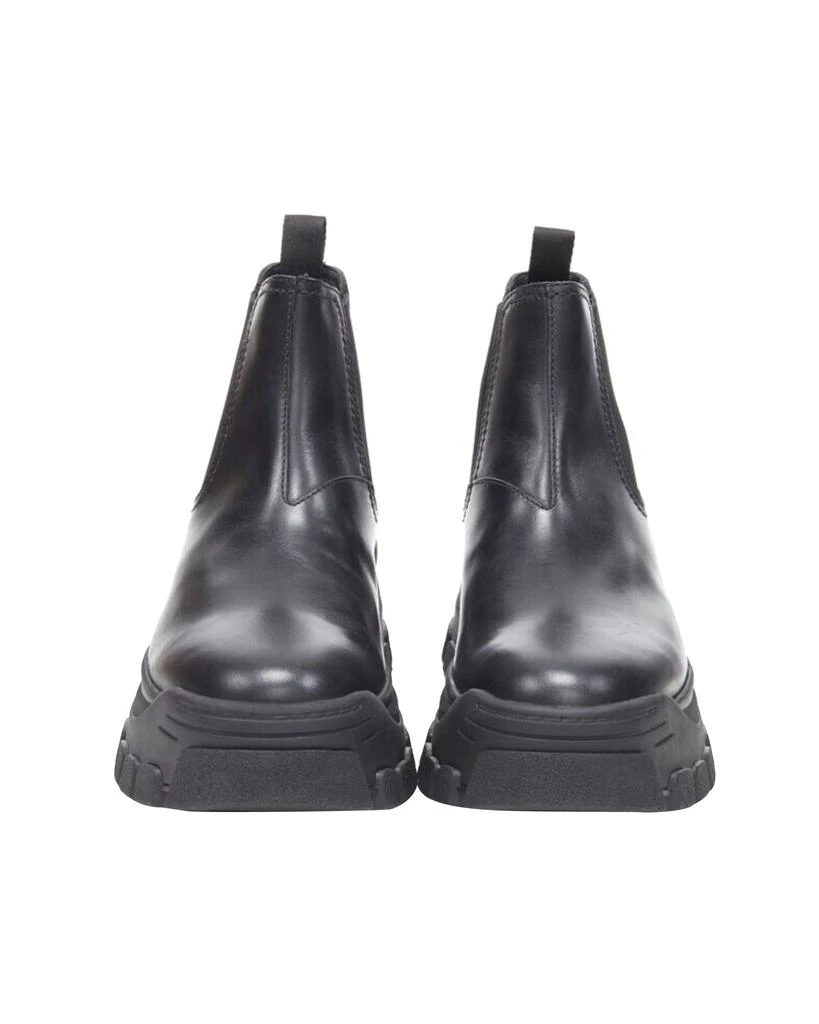 Prada new PRADA 2019 Pull Up black leather Monolith chunky lug sole boot 4