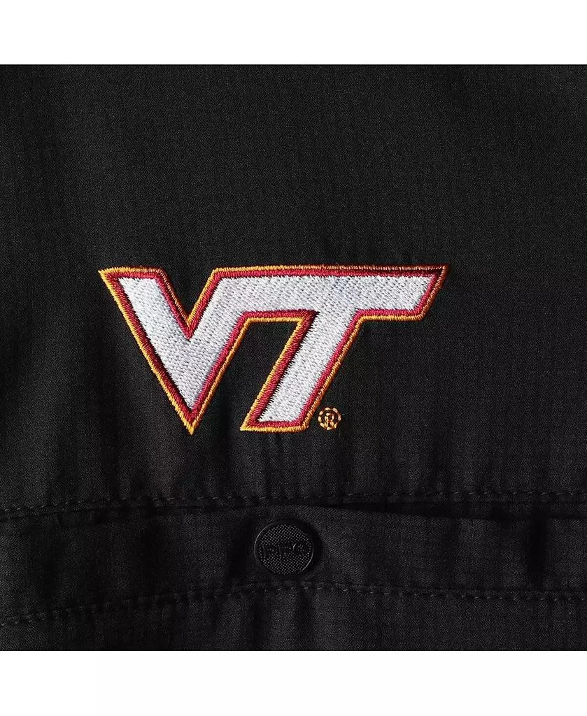 Columbia Men's Black Virginia Tech Hokies PFG Tamiami Omni-Shade Button-Down Shirt 3