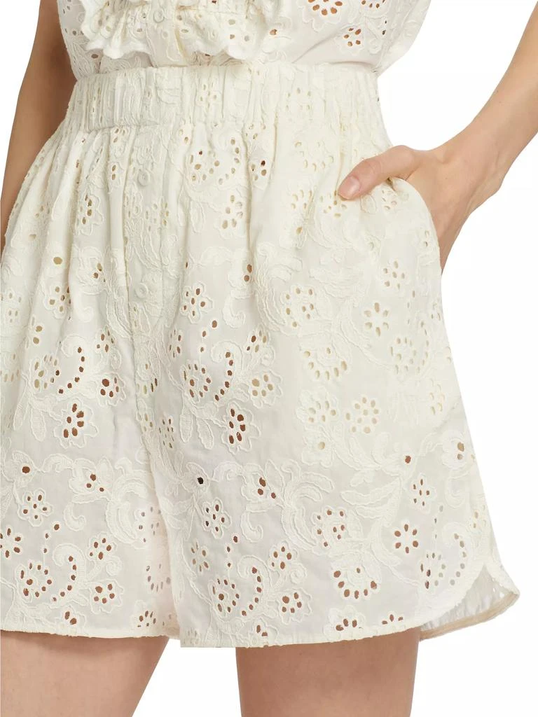Aknvas Kudo Eyelet Cotton Shorts 6
