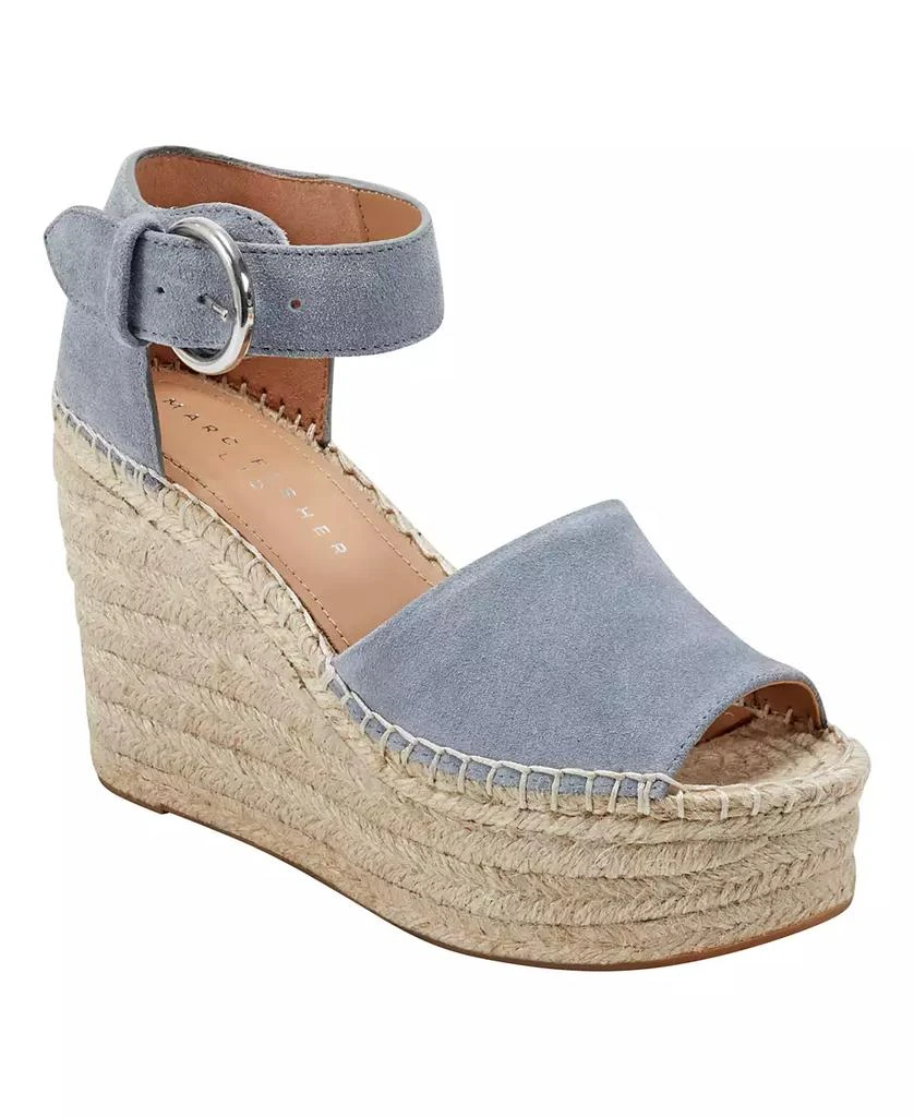Marc Fisher Women's Alida High Platform Espadrille Wedge Sandals 1