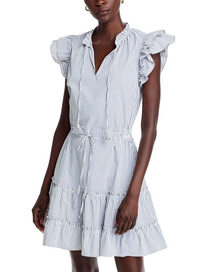 Vineyard Vines Ruffled Seersucker Dress 1