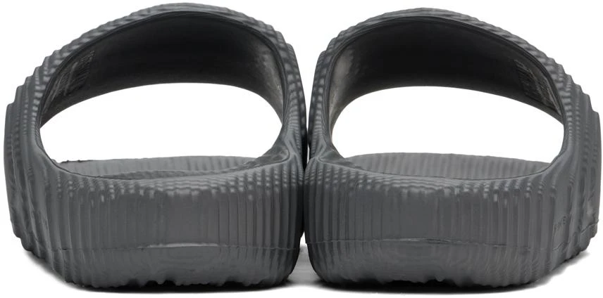 Adidas Gray Adilette 22 Pool Slides 2