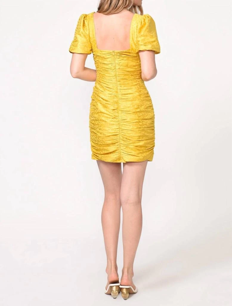 adelyn rae Nissa Ruched Dress In Honeycomb 3