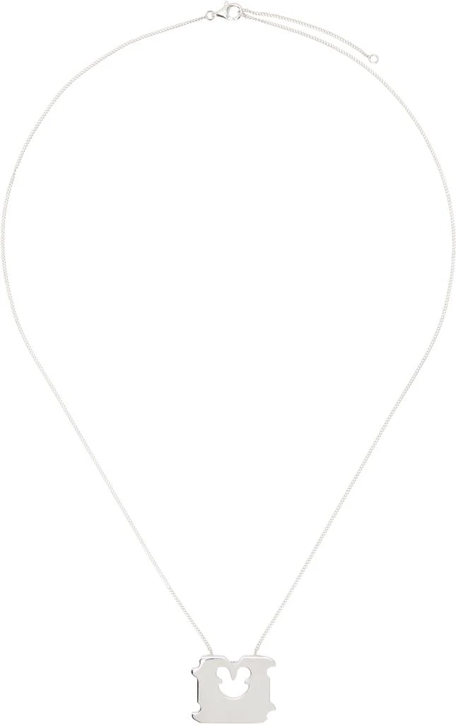 Our Legacy Silver Bread Clamp Necklace 1