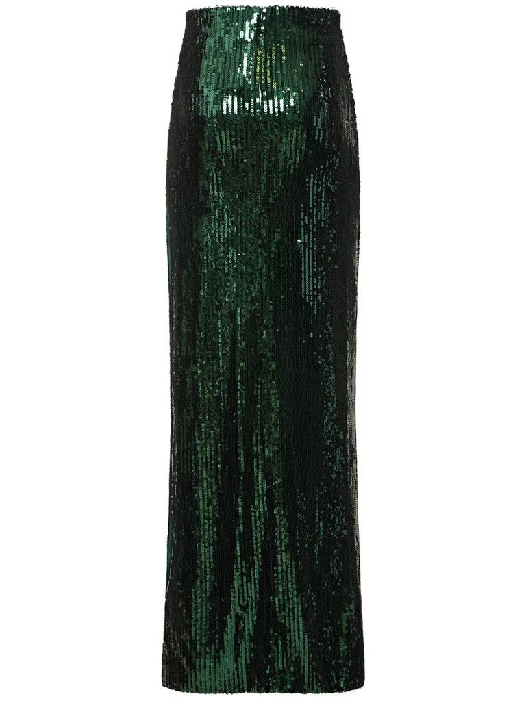 GALVAN Beating Heart Sequined Midi Skirt 4