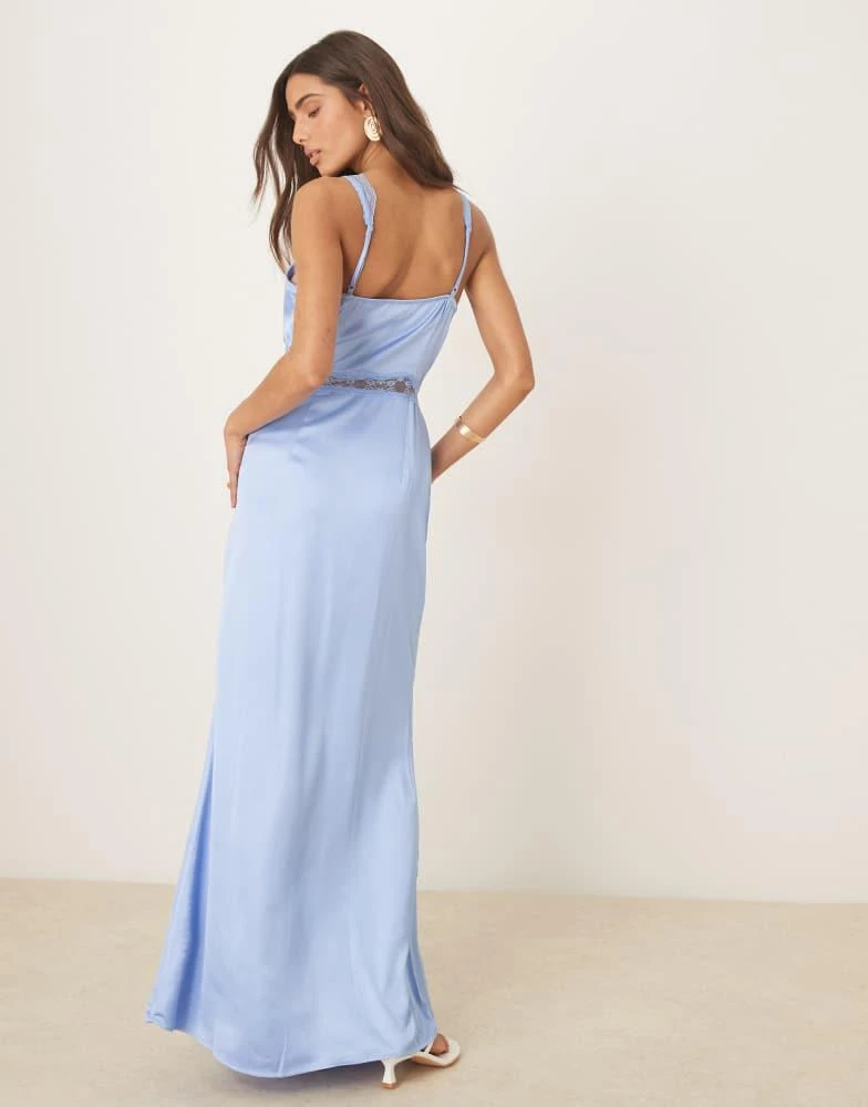 Never Fully Dressed Mimi lace cut-out satin midaxi dress in blue  On Sale  Now with Up to 70% Off | Discover Exclusive Deals & Savings at BeyondStyle   Authentic Never Fully