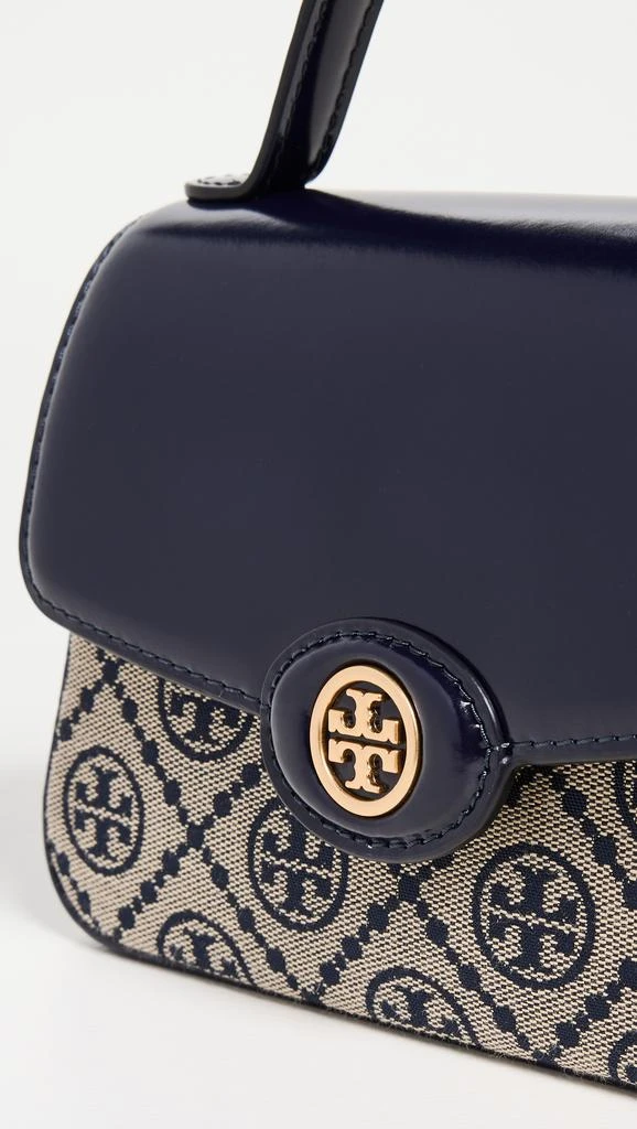 Tory Burch T Monogram Spazzolato Top Handle Satchel 4