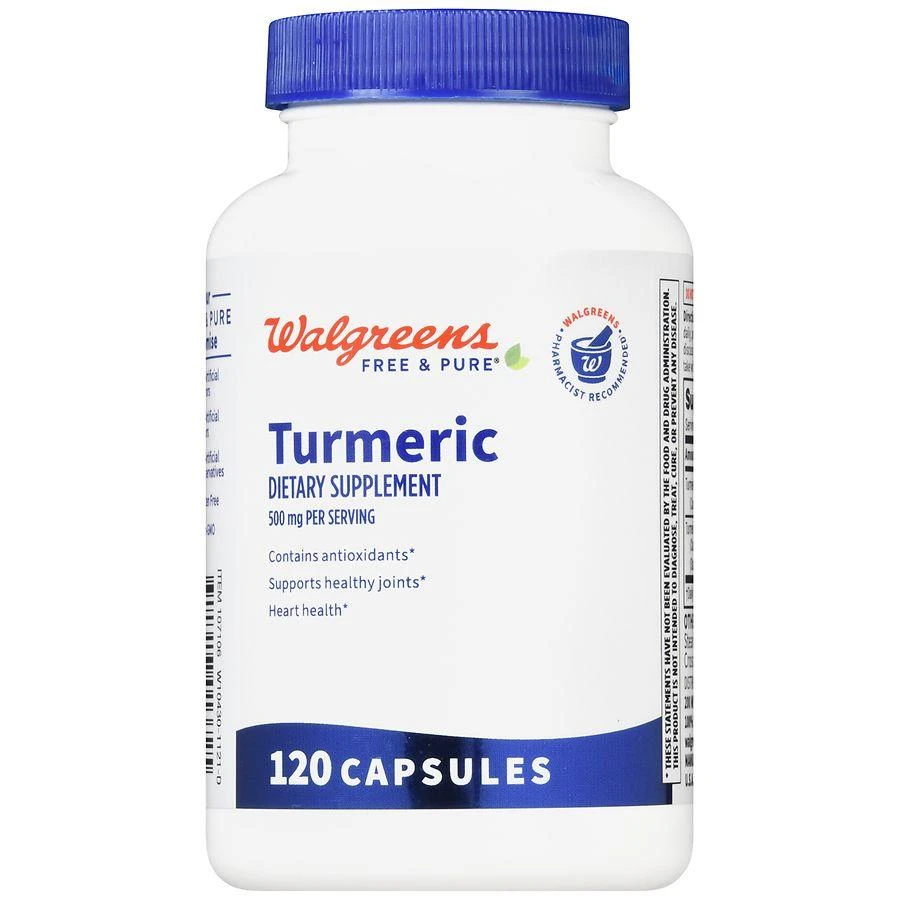 Walgreens Turmeric 500 mg per Serving Capsules (120 days) 2