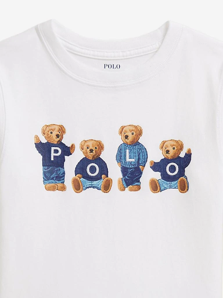 Ralph Lauren Ralph Lauren Girls Polo Bears T-Shirt in White 3