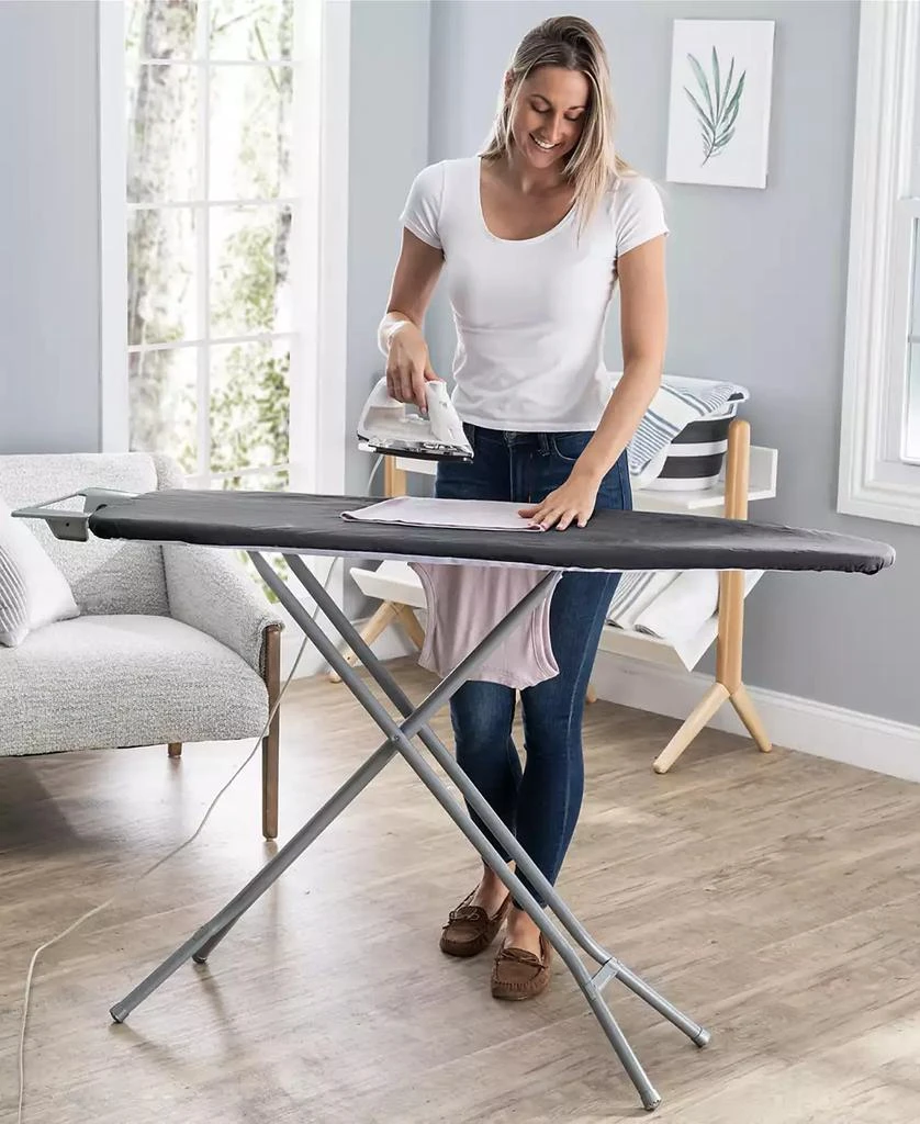 Seymour Home Products Adjustable Height, 4 Leg Ironing Board with Mesh Top and Iron Rest 15
