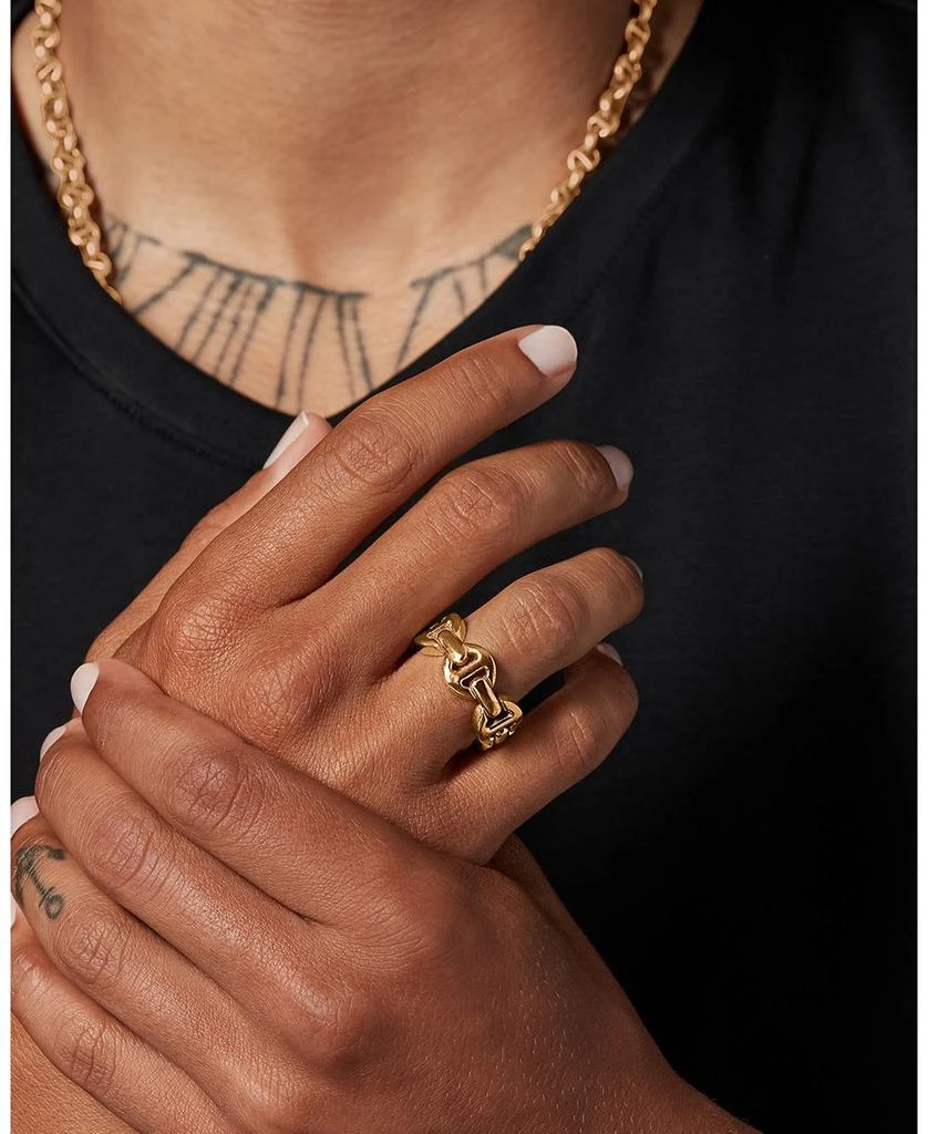 Hoorsenbuhs 18K Yellow Gold Brute Classic Tri Link Ring 3