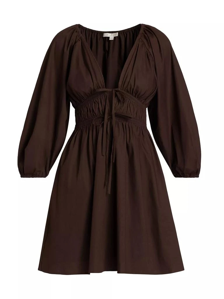 Wayf Leighton Stretch Cotton Minidress 1