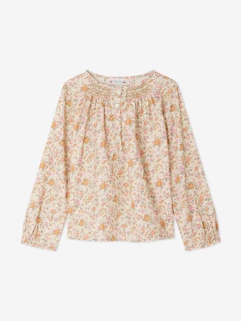 Bonpoint Bonpoint Girls Rose Blouse in Pink 1