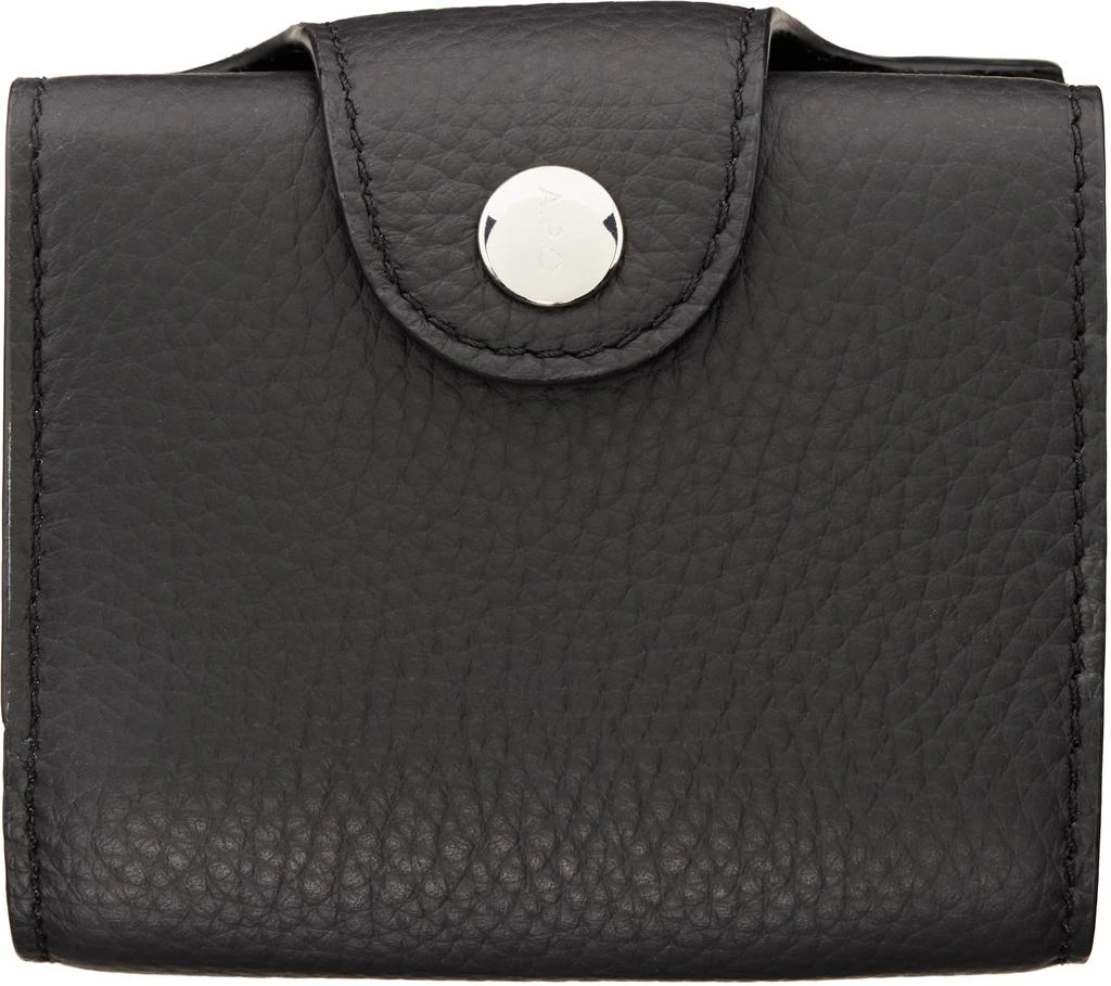 A.P.C. Black Charles Trifold Wallet 1