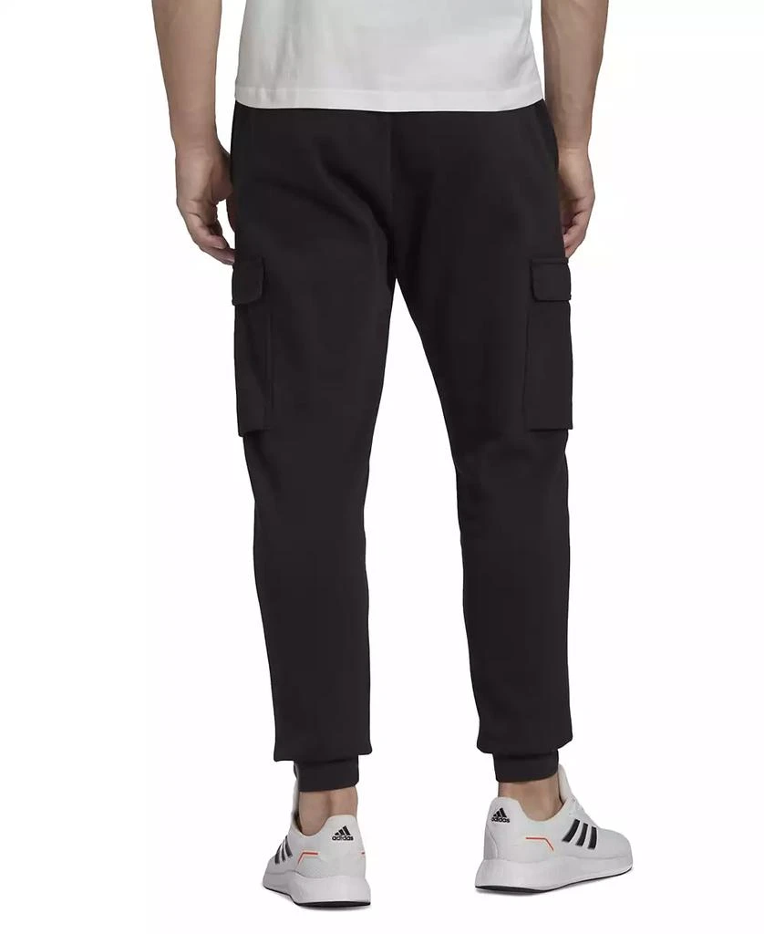 adidas Men's Essentials Regular Tapered-Fit Fleece Cargo Joggers 2