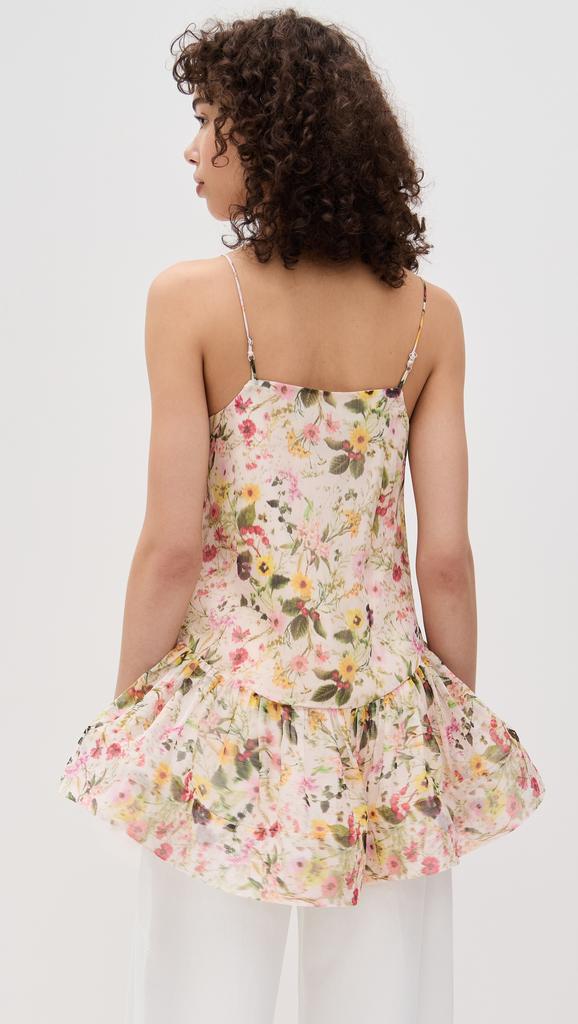 Marques Almeida Printed Chiffon Strappy Top