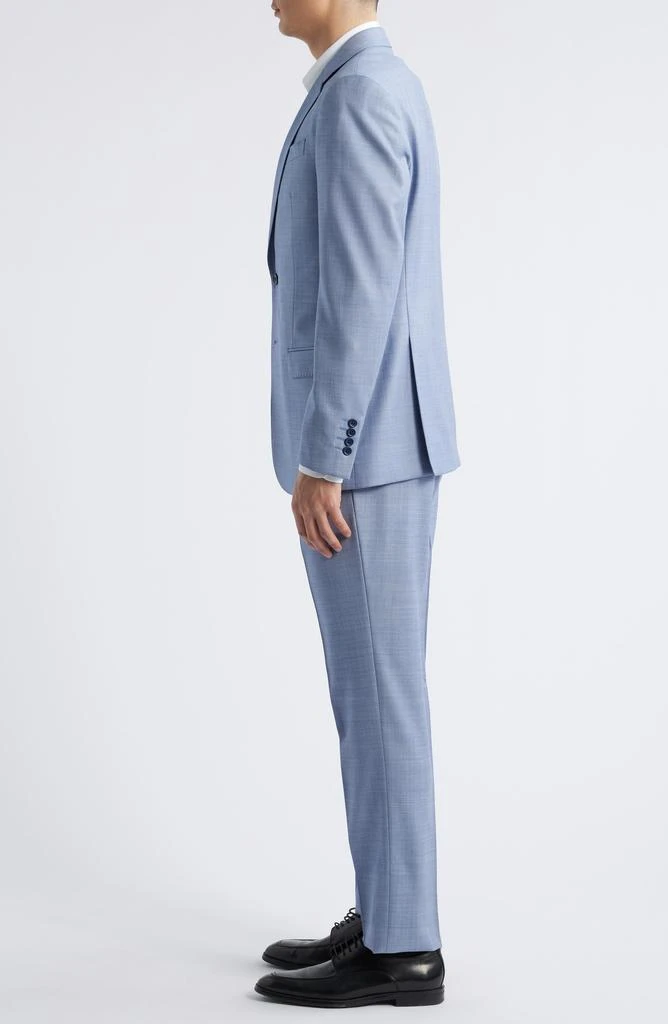 Emporio Armani Light Blue Mélange Wool Suit 3