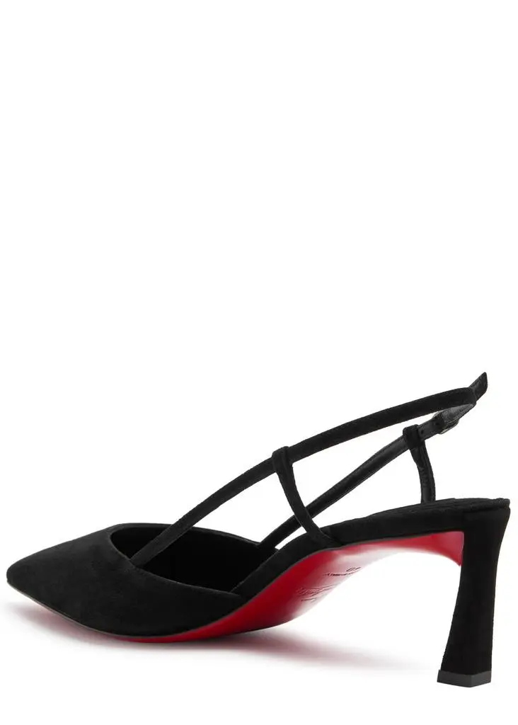 Christian Louboutin Condoroline 55 suede slingback pumps 2