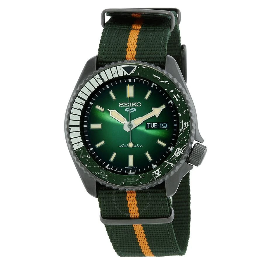 Seiko 5 Sports Naruto & Boruto Limited Edition Automatic Green Dial Men's Watch SRPF73K1 1