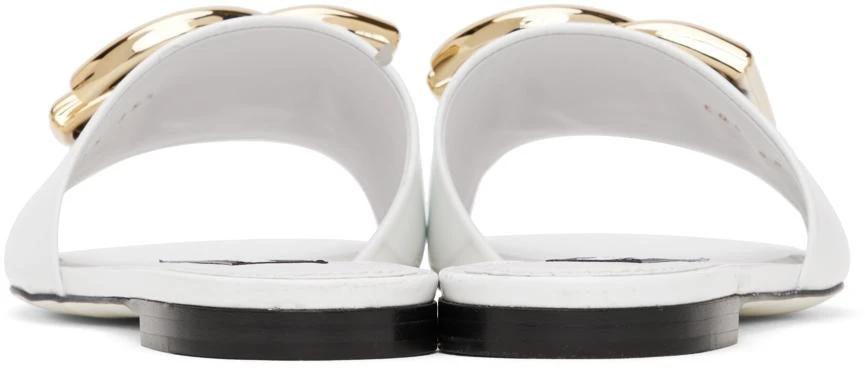 Dolce
Gabbana White Hardware Sandals 2