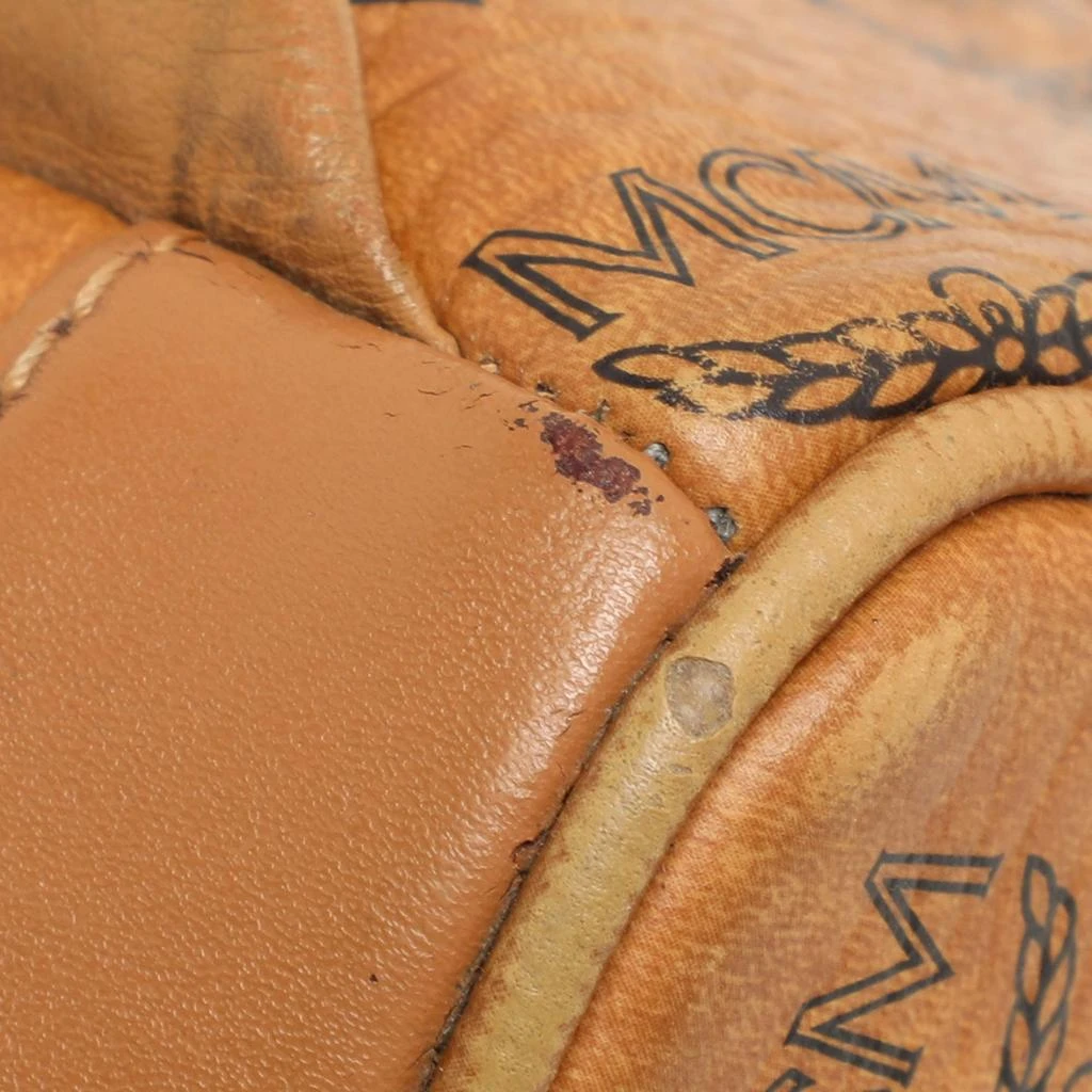 MCM MCM Cognacn Visetos Coated Canvas and Leather Studs Stark Backpack 9