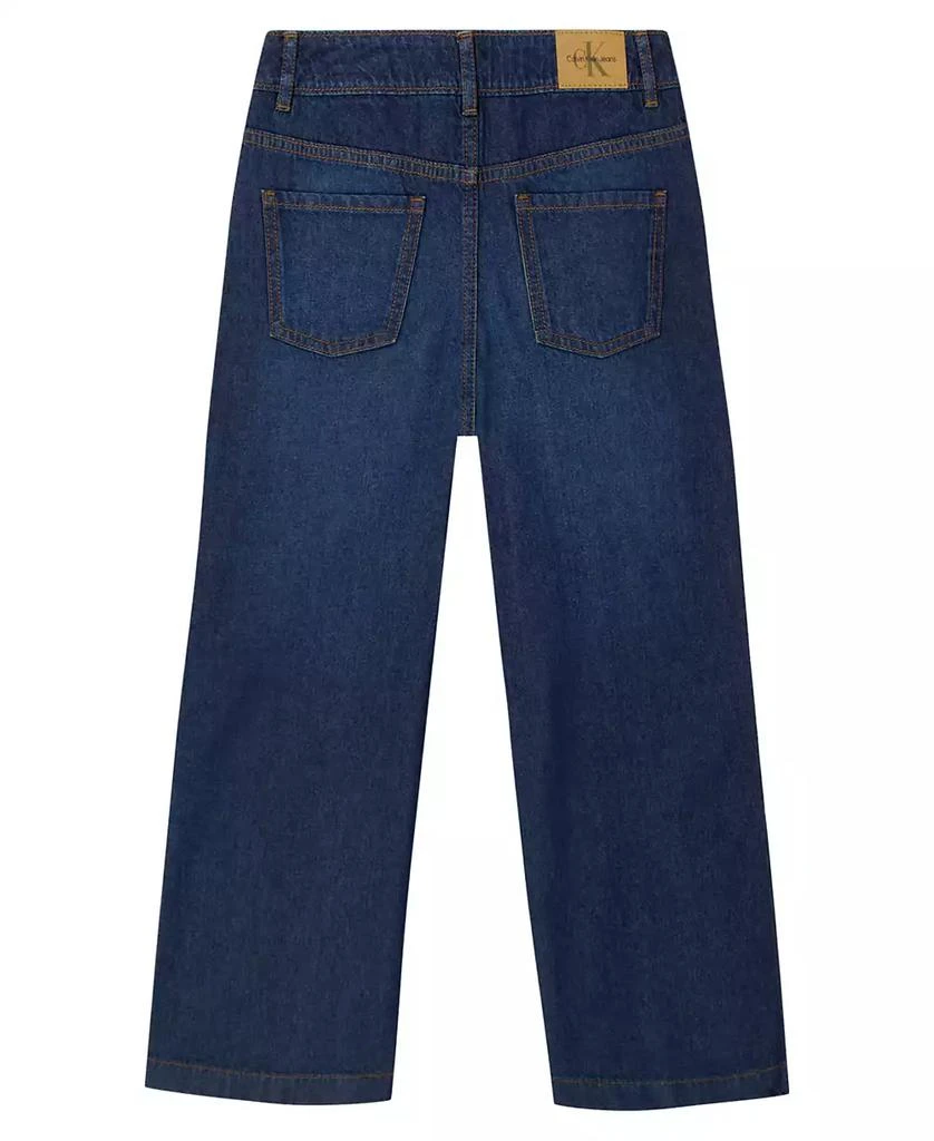 Calvin Klein Girls
 7-16 Wide-Leg Denim Jeans 2