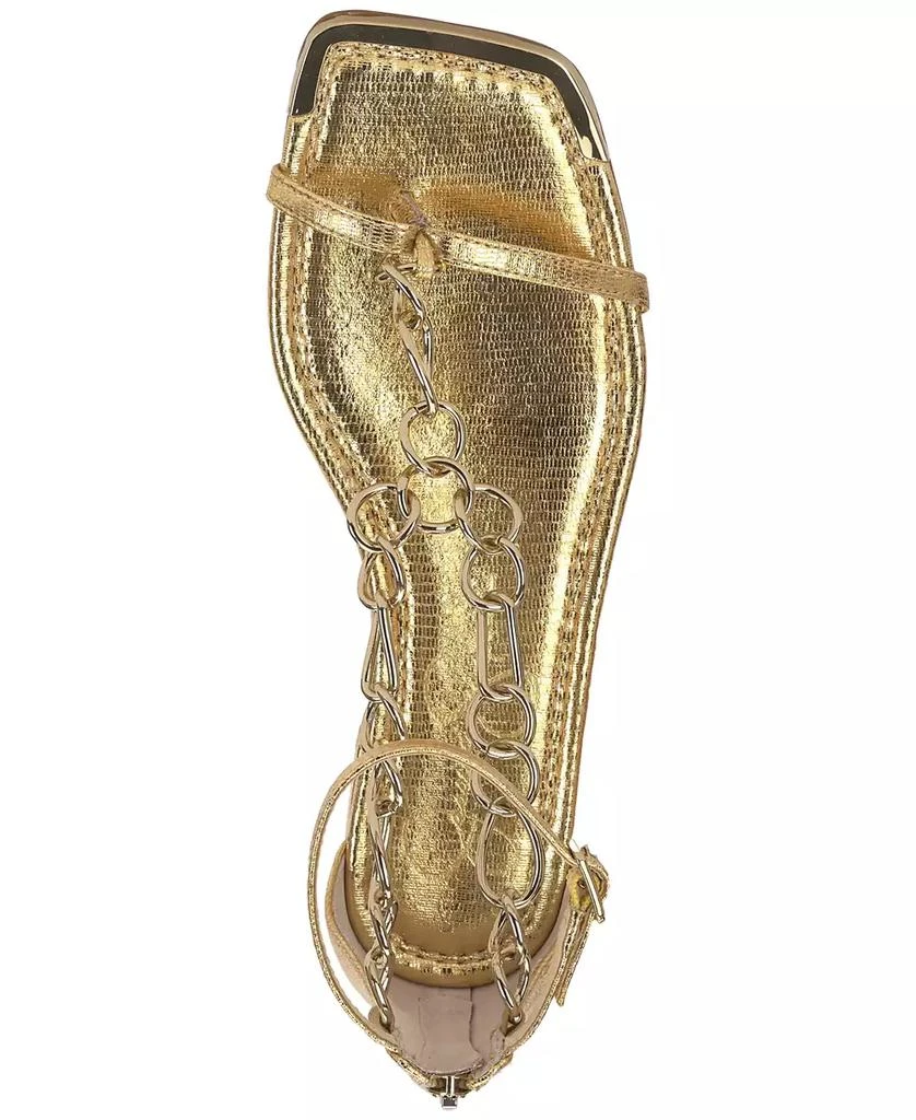 Jessica Simpson Women's Edgey Chain-Trim Flat Sandals 4