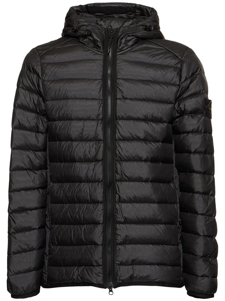 Stone Island Hooded Zipped Down Jacket