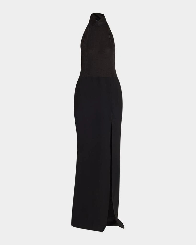 The New Arrivals by Ilkyaz Ozel Nina Backless Halter Column Gown