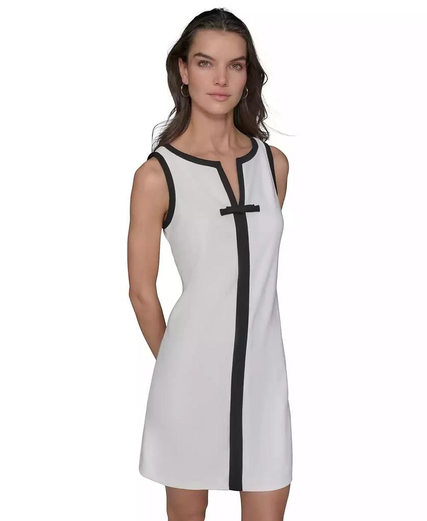 Karl Lagerfeld Paris Women's Contrast Trim Sheath Dress 1