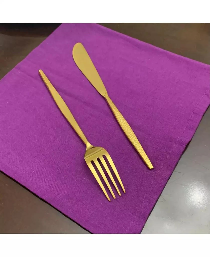 Vibhsa 20 Piece Gold Flatware Set, Service for 4 7