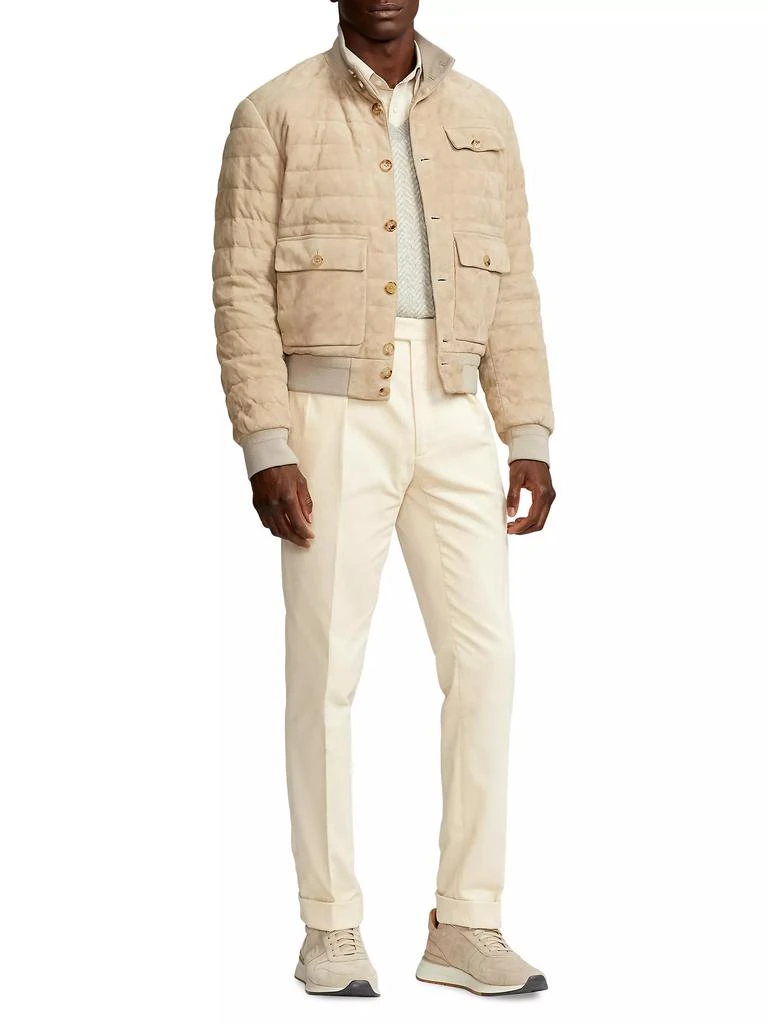 Ralph Lauren Purple Label Kendal Suede Bomber Jacket 2