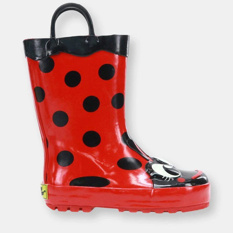 Western Chief Kids Ladybug Rain Boots 5 TODDLER 1