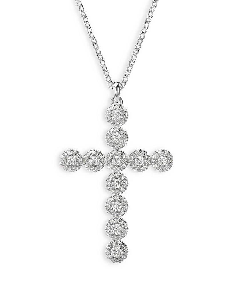 Swarovski Insigne Crystal Cross Pendant Necklace, 15.75-18.5" 1