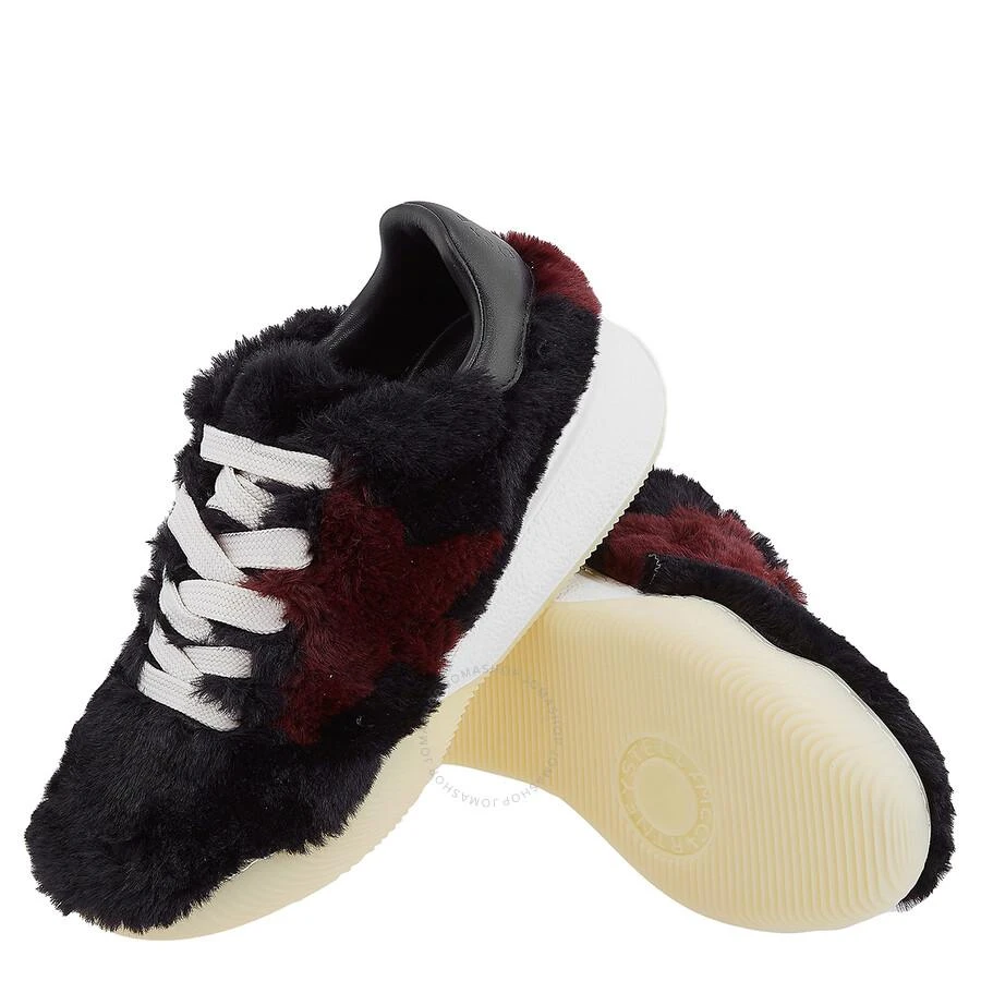 Stella McCartney Black Loop Shaggy Faux-Fur Sneakers 2