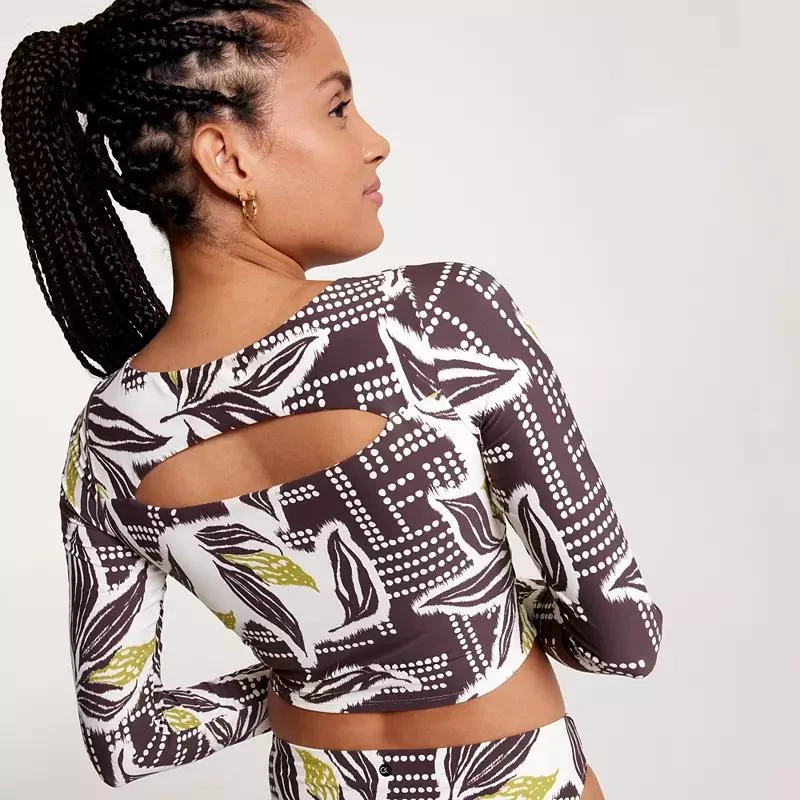 CALIA CALIA Women's Swim Cropped Rashguard 3