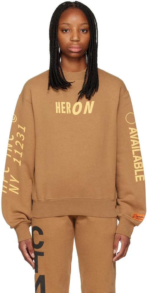 Heron Preston Brown HPC Inc Sweatshirt 1