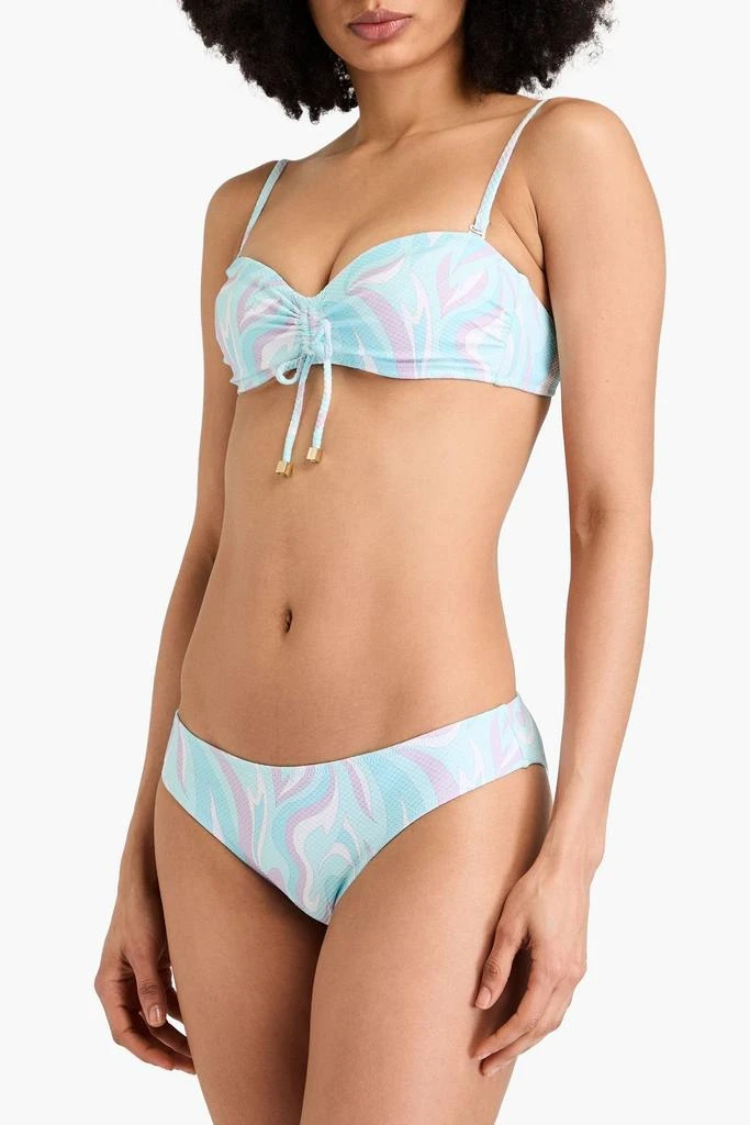 Heidi Klein Florence printed stretch-piqué underwired bikini top 5