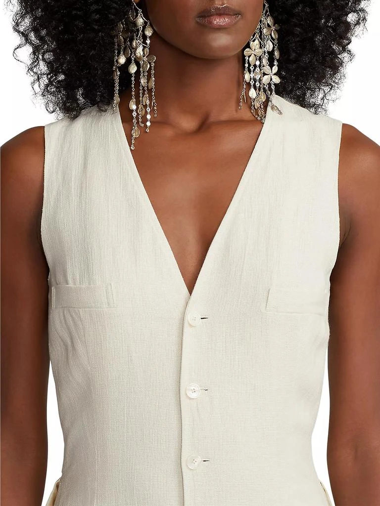 Ralph Lauren Berke Tailored Linen & Silk Dress 6