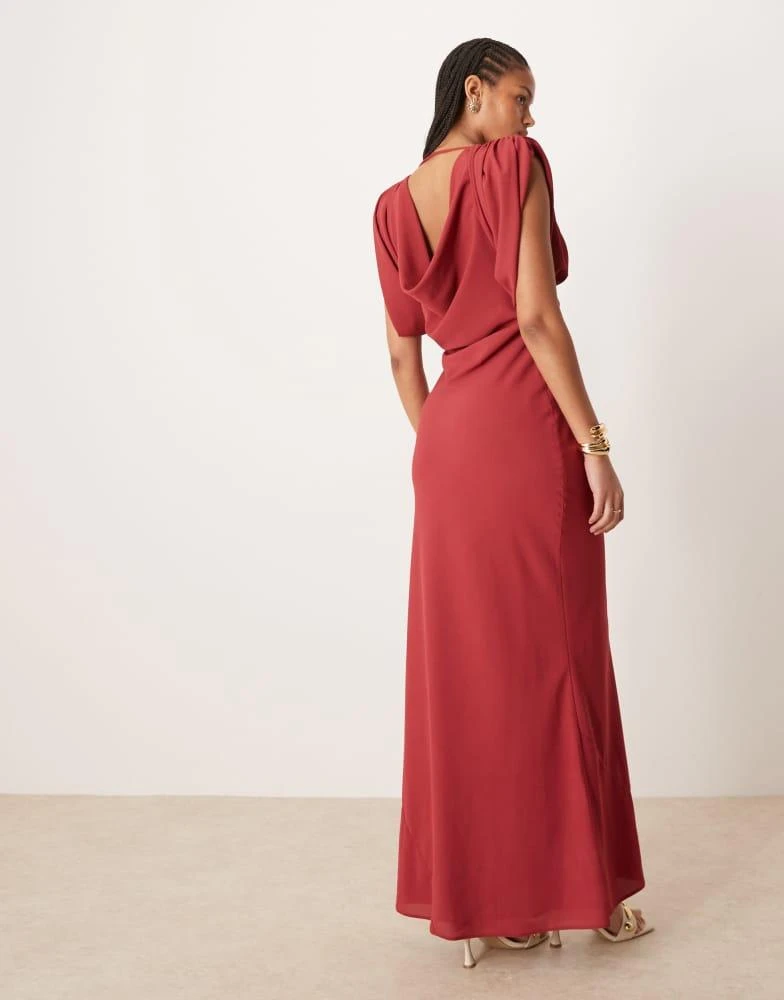 red bridesmaid dresses asos ASOS Design - One Shoulder Maxi Dress - Women - Polyester - M