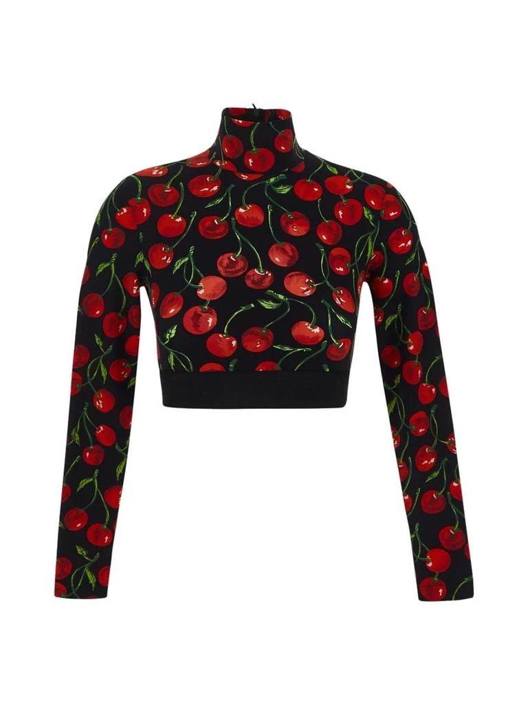 Dolce & Gabbana Dolce & Gabbana Cherry Printed Cropped Top 1