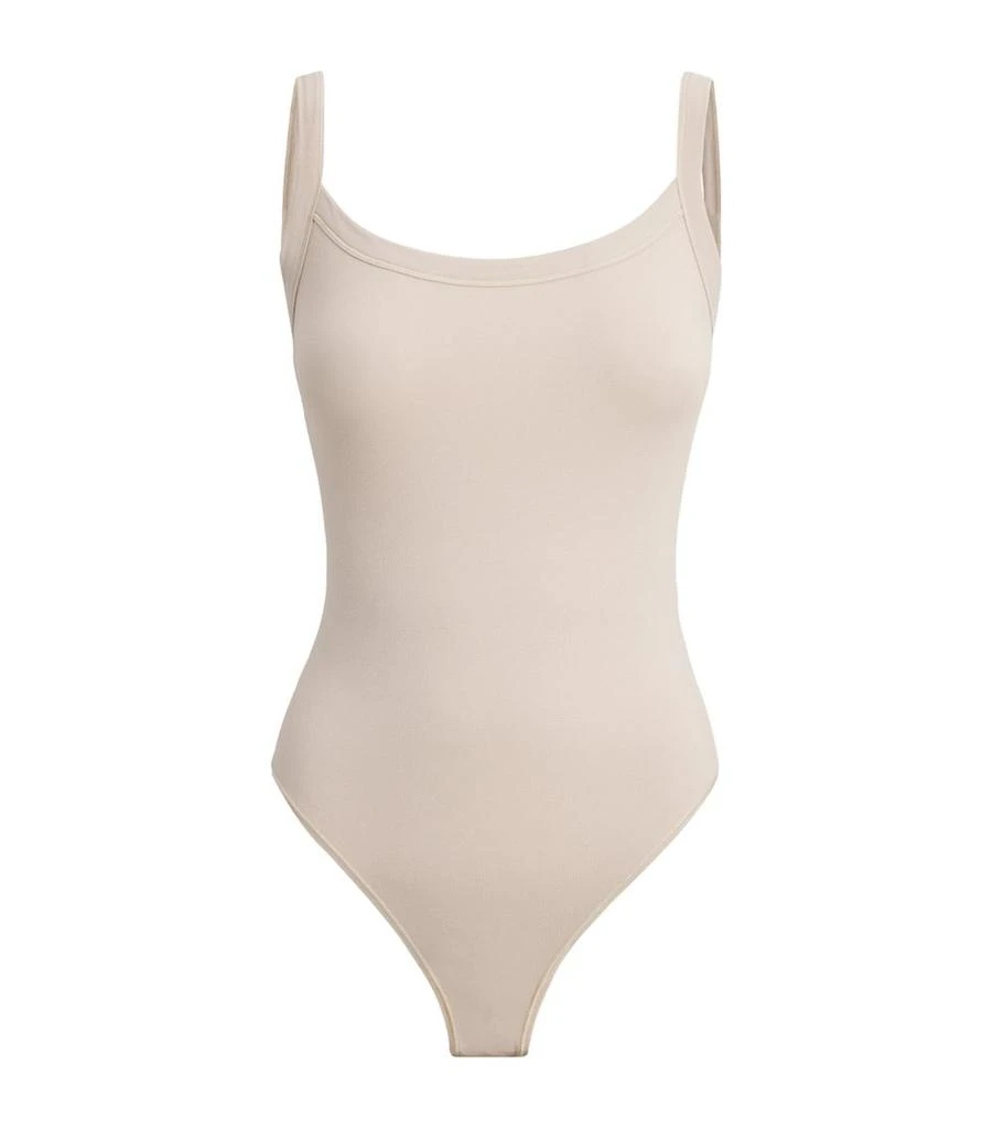 SKIMS Cotton Jersey Scoop-Neck Bodysuit 1