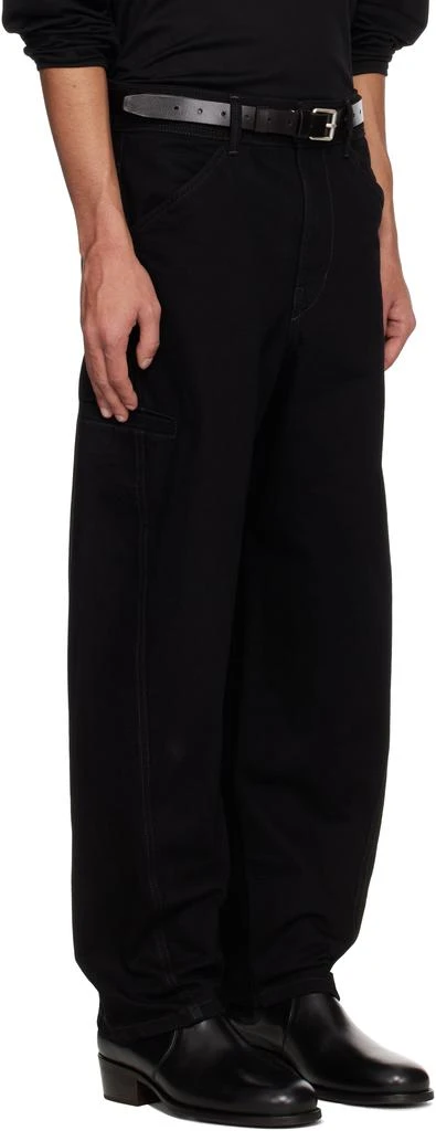 Lemaire Black Twisted Workwear Jeans 2