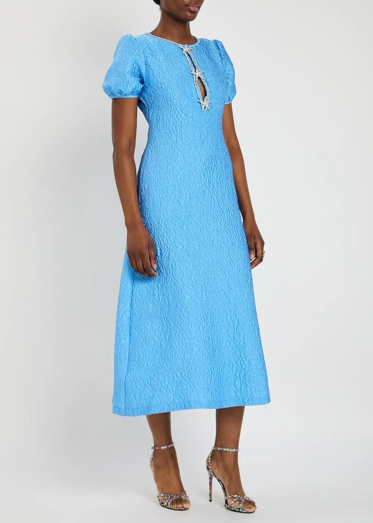 Sister Jane Reef jacquard cloqué midi dress 2