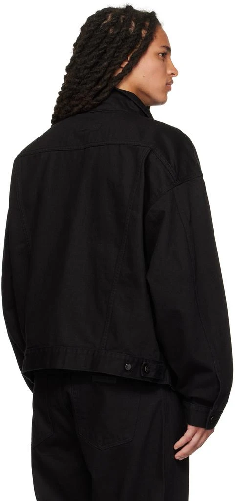 Essentials Black Patch Denim Jacket 3