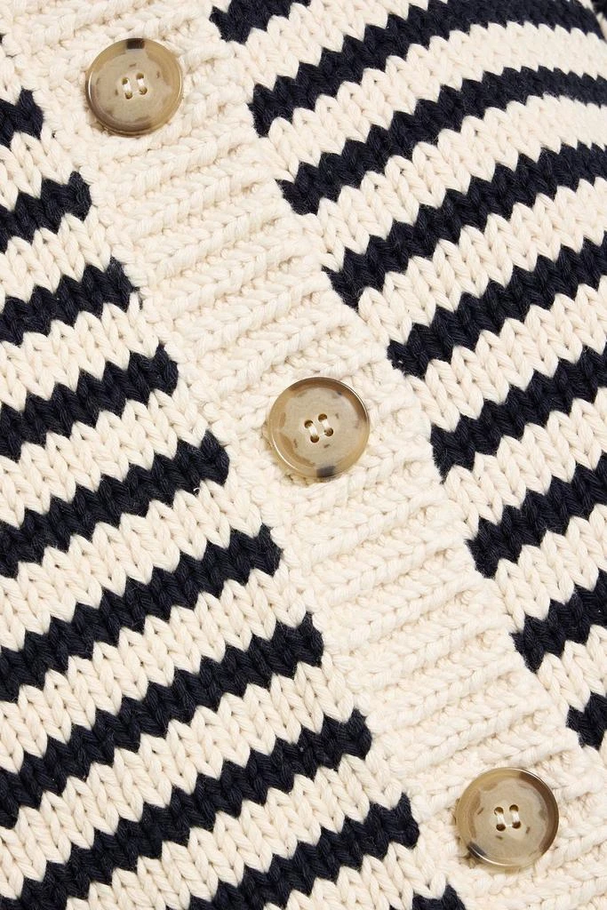 FRAME Striped cotton cardigan 4